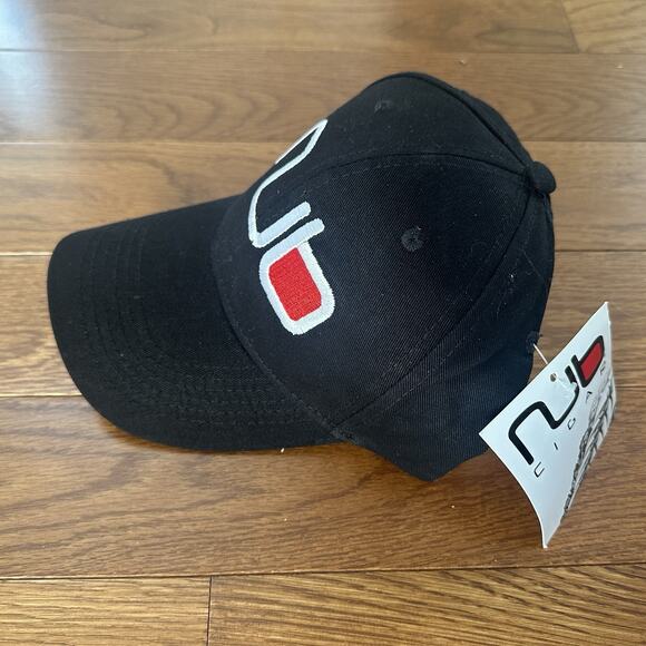 Nub Baseball Cap Stitched Embroidered Nub Logo Black Strapback NEW WITH TAGS - Picture 3 of 7